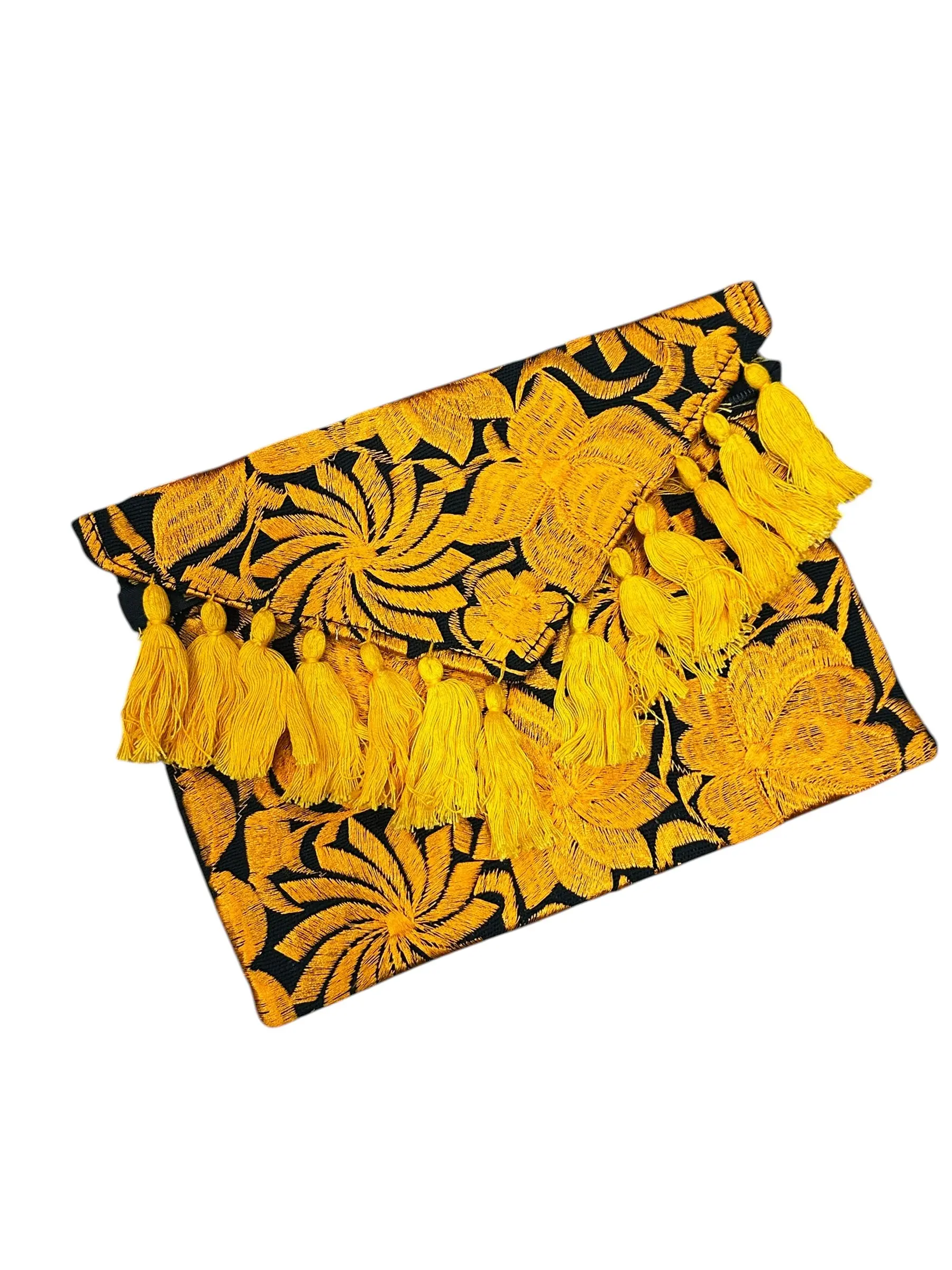 Mexican Embroidered Floral Clutch Bag Mango