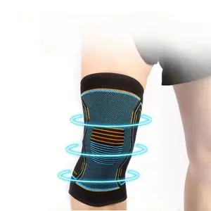 Four-Way Elastic Knitted Knee Brace, Separate Sale, Suitable for 99.21-187.39 Lbs, Supportive Compression Sleeve for Knees, Sports Knee Sleeve