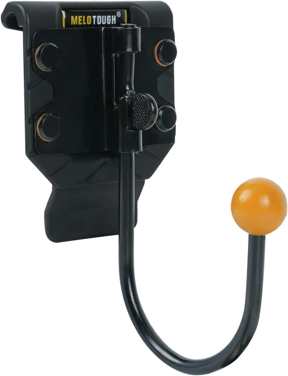 Iron Tool Belt Hook - 4.7x2.7in Belt Mount Organiser with 180° Rotation, Single Holster for Home Supplies Storage, Tool Storage