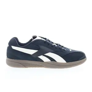 Reebok Hammer Street Mens Black Suede Lace Up Lifestyle Sneakers Shoes