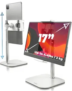 Cooper TabStand Mini Adjustable Tablet & Portable Monitor Stand - 7.5' min height to 10' max height. Support up to 17' devices