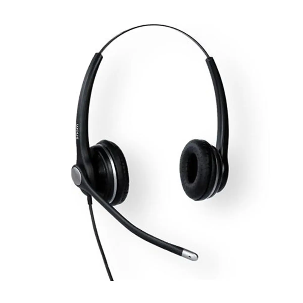 Snom SNO-A100D Wired Binaural Headphone with Headbands - Electronic Gadget Featuring QD RJ9 Audio Connector