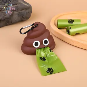 Pet supplies garbage bag dispenser cat and dog go out portable degradable dog toilet bag stool storage box