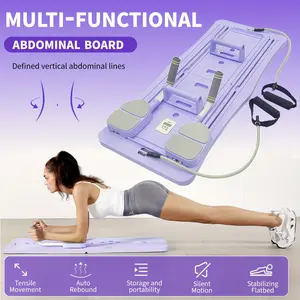 Multifunctional Fitness Equipment With Pull Rope, Push-up Tools, Exercise Abdomen, Legs And Arms, Suitable For Core Training And Fat Burning, Suitable For Outdoor, Home, Gym Foldable Pilates Multi-Functional Abdominal Board Magnetic