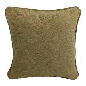 18-inch Patterned Jacquard Chenille Square Throw Pillow with Insert