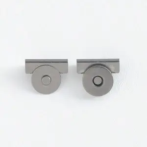 10 Piece Canvas Bag Wallet Edge Magnetic Alloy Snap Buttons, 20x7mm, 4 Colors, Seamless Magnet, DIY Craft Accessories