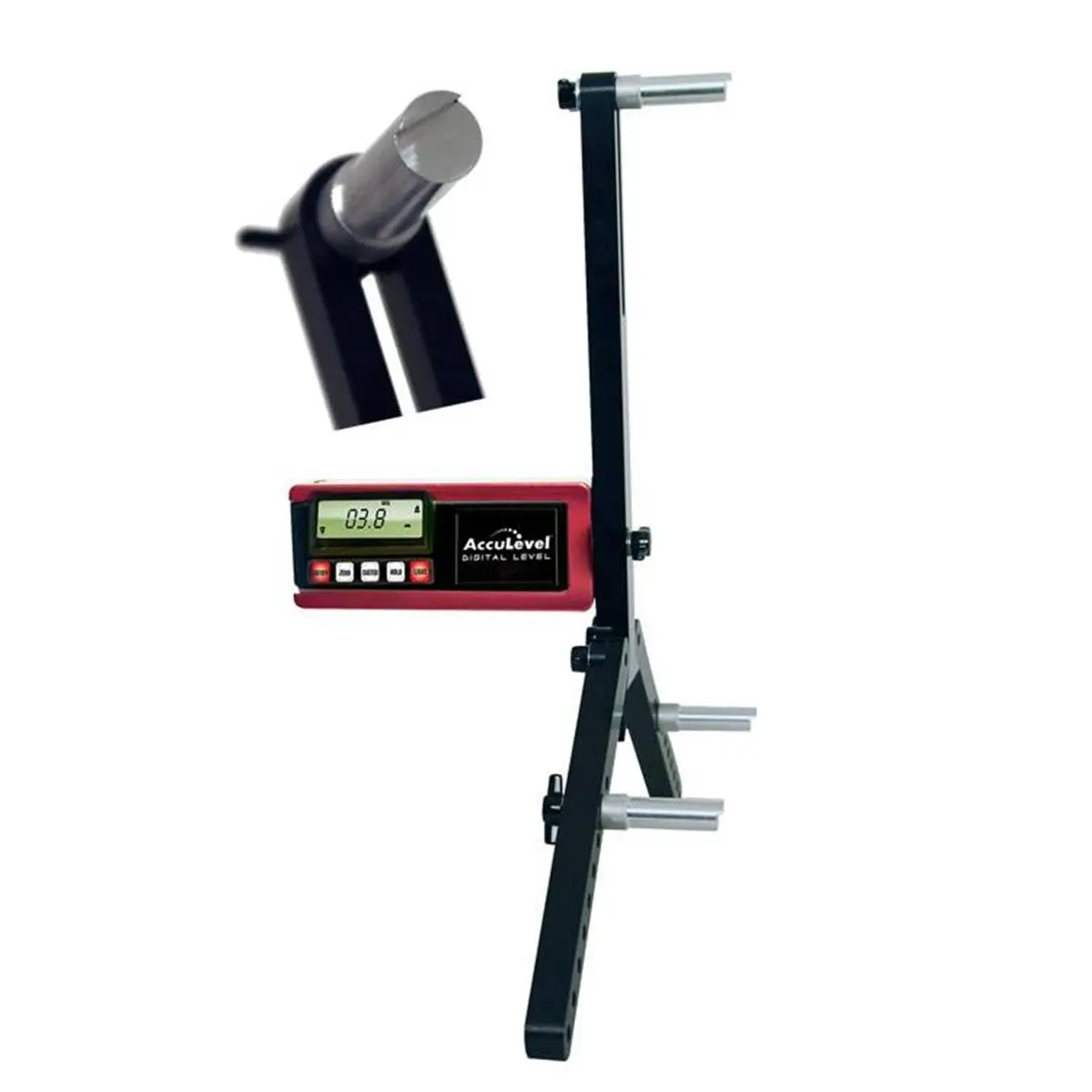 212 MAIN Digital Caster Camber Gauge, Longacre 52-78298 Model, .1 Degree Angle Measurement, AccuLevel, QuickSet LW Adapter, Backlighted Automotive Tire Repair & Fitting Tool