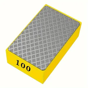 1pc Diamond Hand Polishing Pads for Ceramic Tile Glass, Sanding Blocks Polishing 60#, 100#, 200#, 400#