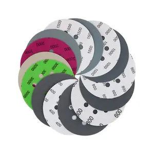 70 count Wet Dry Sanding Discs,  5 Inch 8 Holes Hook and Loop Sandpaper 400/600/800/1000/1500/2000/3000 Assortment Grits for Orbital Sander Automotive  Metal Plastic Sanding Polishing