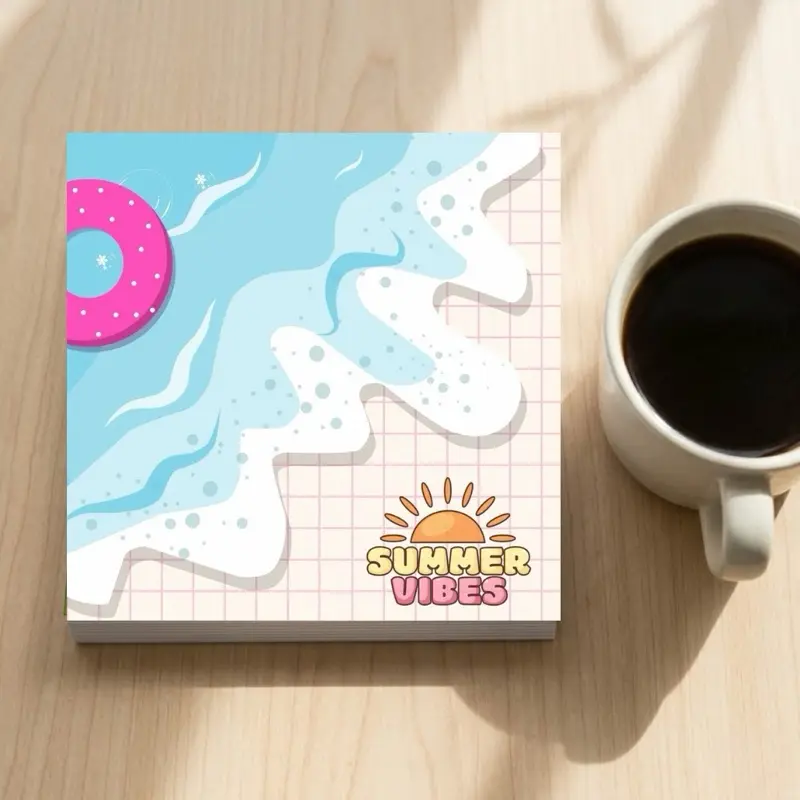Set of 7 beachy vibes notepad