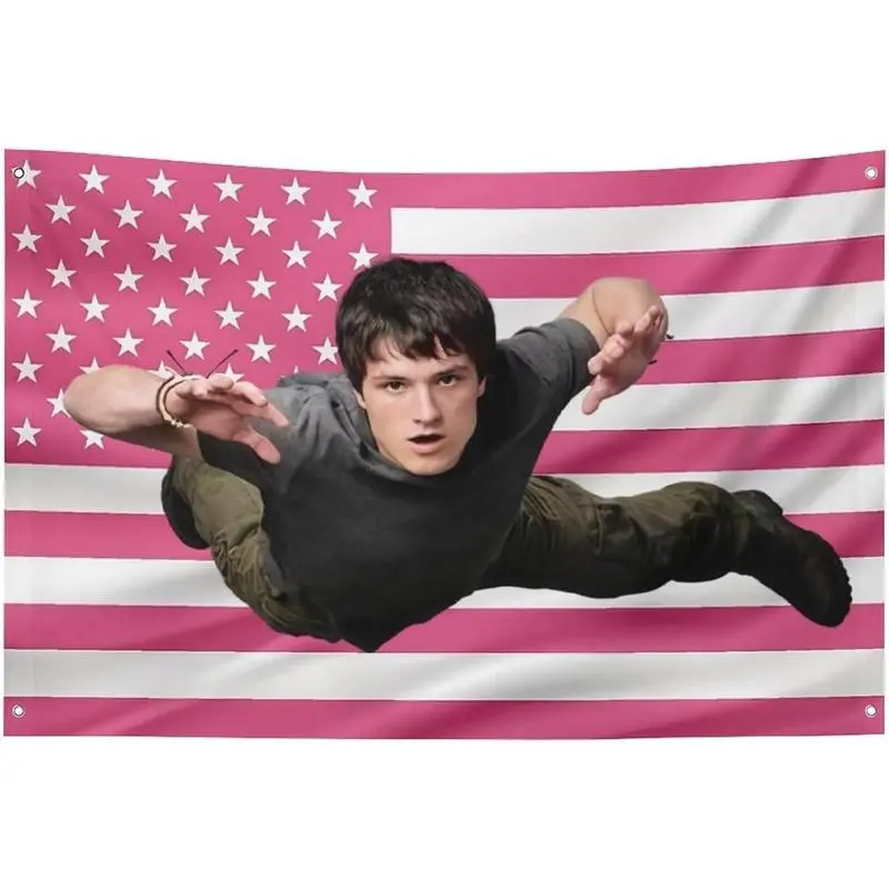 Funny American Flag Wall Hanging Tapestry - 40*60in (40in Long, 60in Wide) Durable Home Textile Decor, Machine Washable Indoor/Outdoor Bedroom Dorm Decor Home Accessory