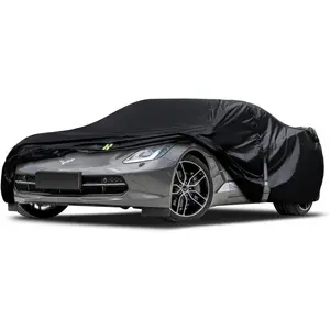 6 Layers Car Cover Custom Fit For Corvette C4 C5 C6 C7 C8 1980–2023, Waterproof Full Exterior Cover With Door Zipper (Not Include Mirror Pocket)