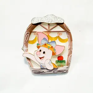 SHDR - Pooh and Friends Christmas Party Mystery - Piglet Leaning Out of a Window Pin