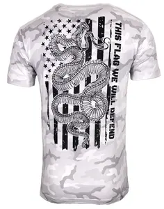 Howitzer Style Men's T-Shirt DEFEND FLAG Military Grunt MFG