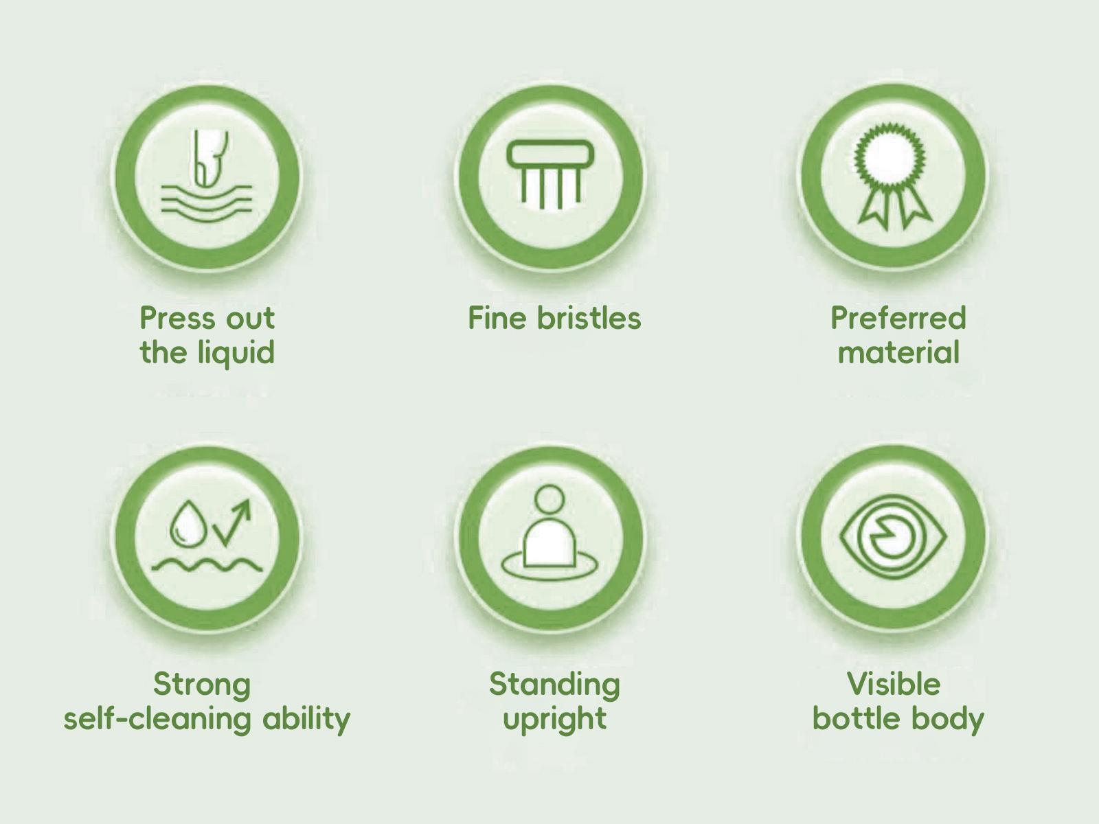 Kitchen pot brush, automatic liquid adding pot brush, Kitchen Brush, Automatic Liquid Filling Comfort Handle Soap pot brush Scrubber, Convenient Pot Scrubber for Manicure, Frying pan cleaning brush, plates, Gentle-on-the-hands cleaning brush