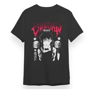 KOBENI FAMILY BURGER BLACK TEE - Vintage Cotton Men's T-Shirt