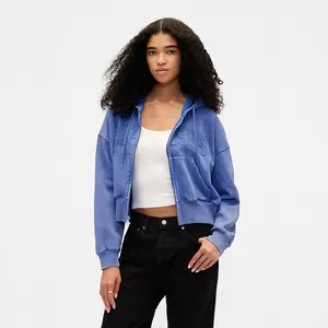 GAP VintageSoft Wedge Zip Hoodie