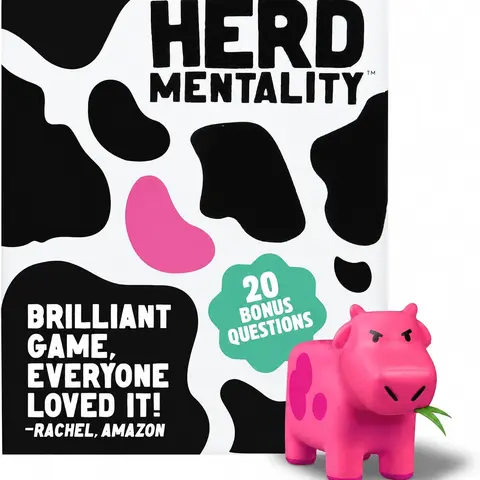 Herd Mentality - The Udderly Addictive Party Game | Perfect for Family Game Night Family Fun Game Board Games For Family Night Party Table Game Fun Tabletop Game
