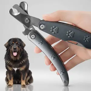 Heavy Duty Dog Nail Clipper for Large Dogs with Thick Nails 3in1 Professional Dog Nail Trimmer with Sharp Blade
