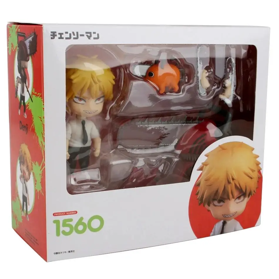 Chainsaw Man Anime Figure #1580 Power #1560 Denji Power 10Cm Q Verision Collectile Model Action Figure Toys Gifts