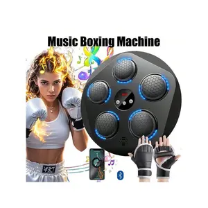 Smart Music Boxing Machine, Scoreboard Electronic Body Boxing Trainer with Boxing Gloves, Fitness Boxing Machine, Indoor Fitness Equipment, Home Gym Equipment, Valentine's Day Gift