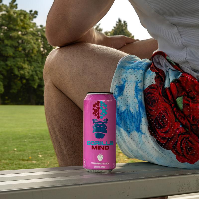 Gorilla Mind Energy Drink - Sugar Free Energy Drink - Gluten & GMO Free - 200mgs Caffeine with Nootropics - (Case of 12)