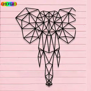 1pc Avant-Garde Elephant Metal Wall Art, Avant-Garde Elephant Statue Mural, Iron Craft, Perfect for Living Room, Garden, Zoo Corner Decor, Intricate Craftsmanship, Artistic Metalwork, Christmas Decor, Ideal Gift for Nature Lovers