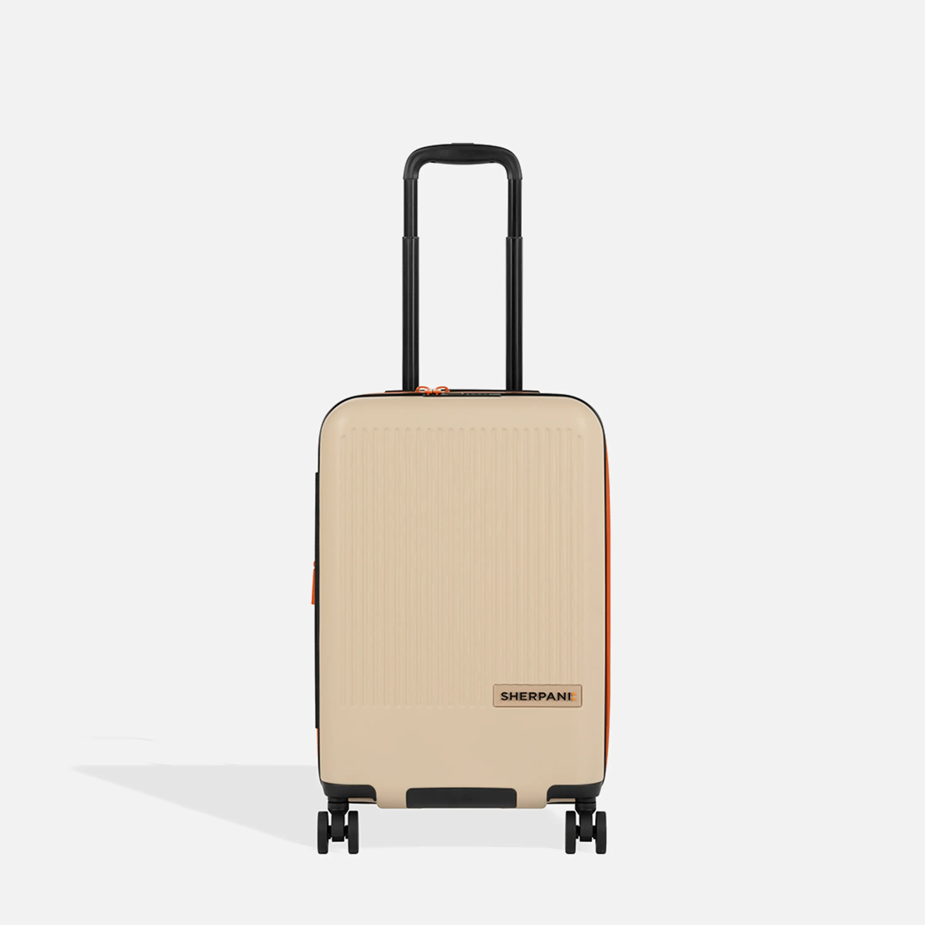 Meridian 22" Carry-On Luggage - Chai Beige, Durable Polycarbonate & Synthetic Build, Interior Compression Straps, Airport Fit Ideas