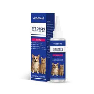 Dog and Cat Care Drops Daily Care for Dogs and Cats Universal Tear Stain Gentle Cleaning Care Drops Pets Summervibes Bendy-Tip Ear Swabs