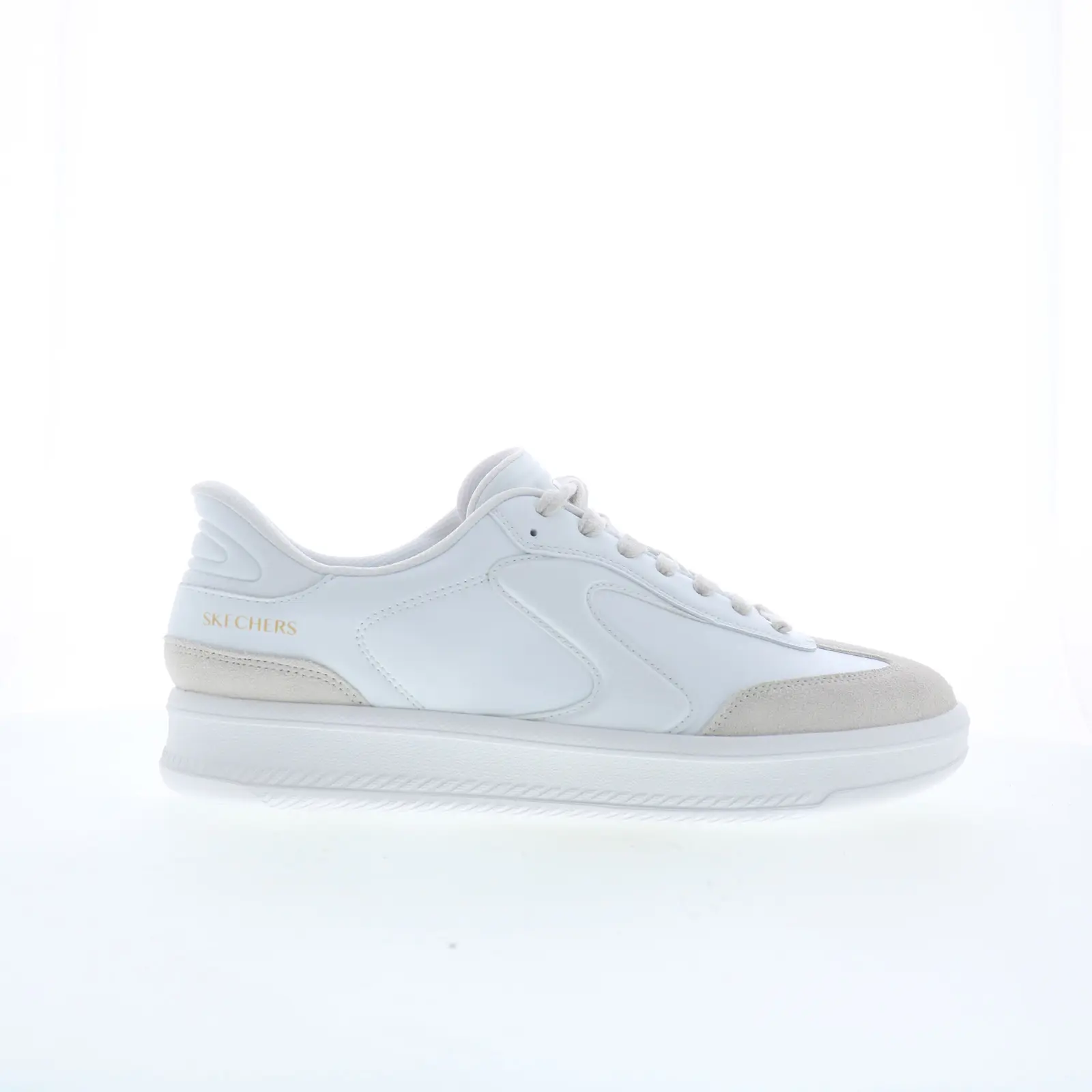 Skechers Slip-ins: Hotshot HI Mens White Leather Lifestyle Sneakers Shoes