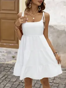 Women's Solid Color Halter Dress for Vacation, Bohemian Style, Perfect for Relaxing Days, Comfortable & Stylish Design