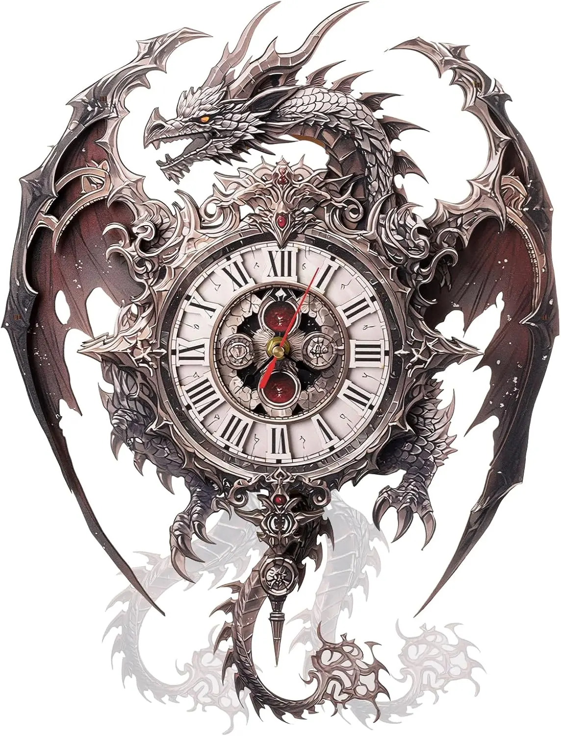 3D Puzzles for Adults Dragon Clock Crafts for Adults Wall Clock