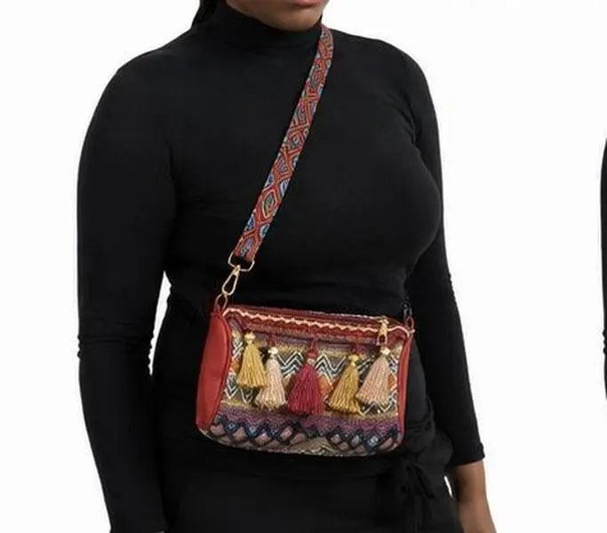 Zaria Artisan Tassel Bag for Women – Handmade Boho Crossbody Shoulder Bag with Tassel, Lightweight Everyday Purse, Travel & Casual Fashion Gift