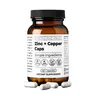Santa Cruz Paleo Zinc + Copper Caps - 60 Servings - Supports Skin, Hormone, Hair, and Immune System Health - Daily Supplement for Men and Women with Zinc L-Methionine, Copper Gluconate - Gentle Digestive Impact, Paleo & Keto Friendly, Sugar & Gluten Free