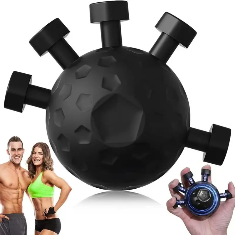 Portable Finger Grip Strengthener, Hand Arm Exercise Tool, Hand Grip Exerciser, Grip Trainer, Grip Enhancer, Stress Relief Ball, Compact Design, Exercise Equipment, Ideal for Daily Use & Travel