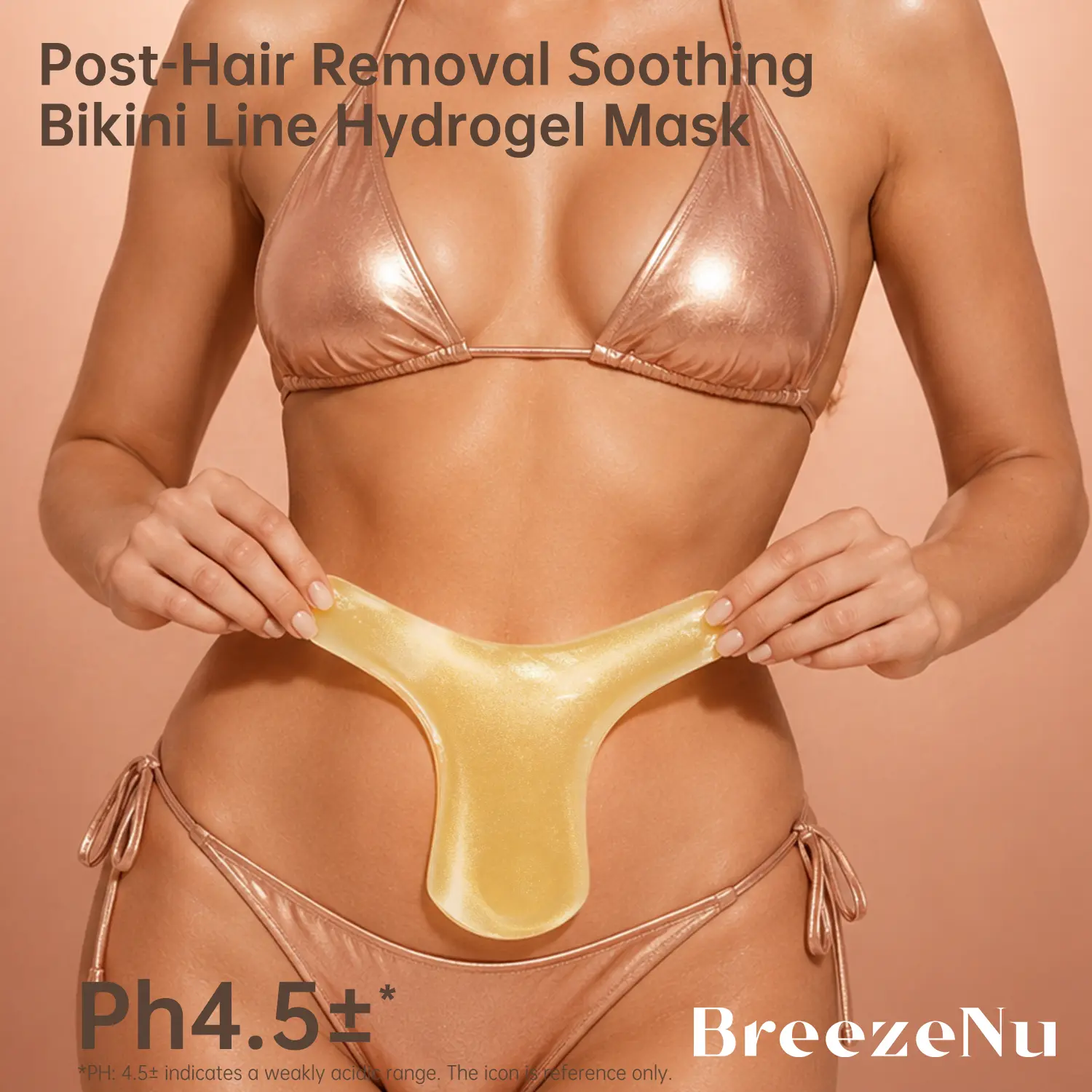 BreezeNu Bikini Area T-Shaped Hygrodel Real Deep Hydrating, Intimate Care Brightening & Soothing Mask