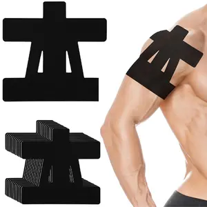 10 PCSKinesiology Tape for Shoulder Pain Relief Pre Cut Sports Waterproof Breathable Enhance Elastic Kinesiology Athletic Tape for Shoulder Support and Muscle Sports