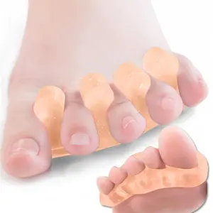 DR. JK- ToePal Gel Toe Separators, 2 Pairs, Toe Spacers for Women, Toe Separators for Men, Toe Spreader, Toe Separators for Women Bunion, Correct Toes Toe Spacers, Toe Spreaders for Women
