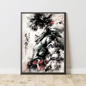 My Hero Academia Poster, Deku Vintage Poster, Anime Poster, Manga Poster, Japanese Manga Wall Art, Japanese Room Decor, Anime Gift