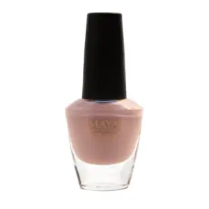 Maya Barely There Nail Polish in Clear Bottle with Black Cap for Nail Care and Manicure Coverage Halal Breathable & Wudu Friendly Nude Finish