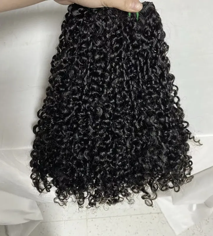 EYERUS Human Hair Pixie Curl Bundles – Natural Black
