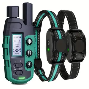 3608Ft Dog Training Collars With Remote, Adjustable Nylon Strap, Electric Shock, Vibration & Sound Modes, Rechargeable, Waterproof, For Small To Large Dogs (5-150lbs), Dog Behavior Aids For One Dog/ Two Dogs, dog pet product