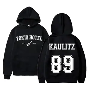 Tokio Hotel Hoodies Kaulitz 89 Hoodie Bill Kaulitz Print Hoodie Y2k Streetwear Tokio Hotel Hoodies Rock Band Pullovers