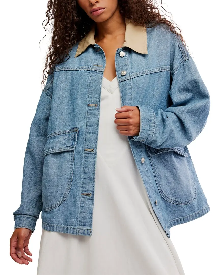 Free People Lemon Denim Jacket