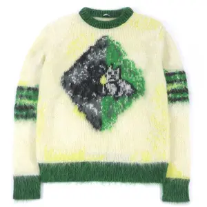 Pre-owned Dior Others Small Leather Goods Mohair Nylon Animal Sweater S