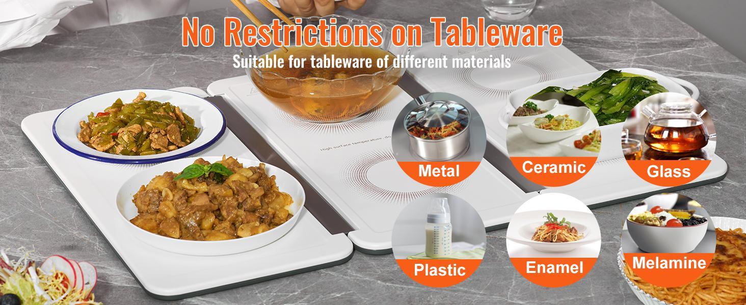 VEVOR Electric Warming Tray, TikTokShopBlackFriday, 16.5" x 23.6" Portable Tempered Glass Heating Tray with Temperature Control (65-90℃), Perfect for Dinner, Catering, House, Parties, Events, Entertaining and Holiday, Black VEVOR Electric Warming Tray, TikTokShopBlackFriday, 16.5" x 23.6" Portable Tempered Glass Heating Tray with Temperature Control (65-90℃), Perfect for Dinner, Catering, House, Parties, Events, Entertaining and Holiday, Black