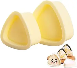 2 Pieces Rice Ball Mold Makers, Triangle Sushi Mold for Japanese Boxed Meal Children Bento