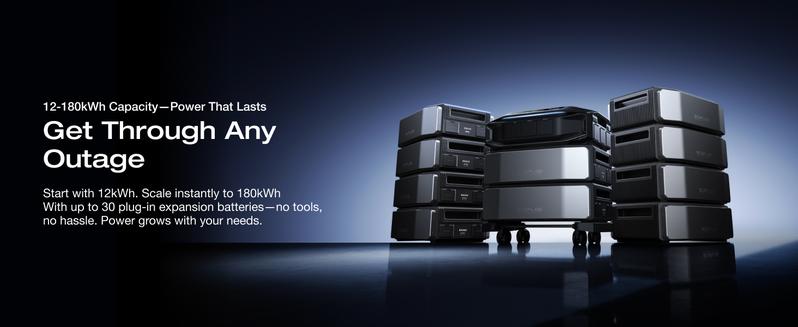 EcoFlow DELTA Pro Ultra X 12000Wh Whole-Home Power StationEF ECOFLOW 12288Wh Power Station: Delta Pro Ultra X (1x Inverter + 2 x Batteries), 12000W Solar Generator for Home Battery Backup, Expandable to 180kWh, Outdoor & Camping Battery Power Supply