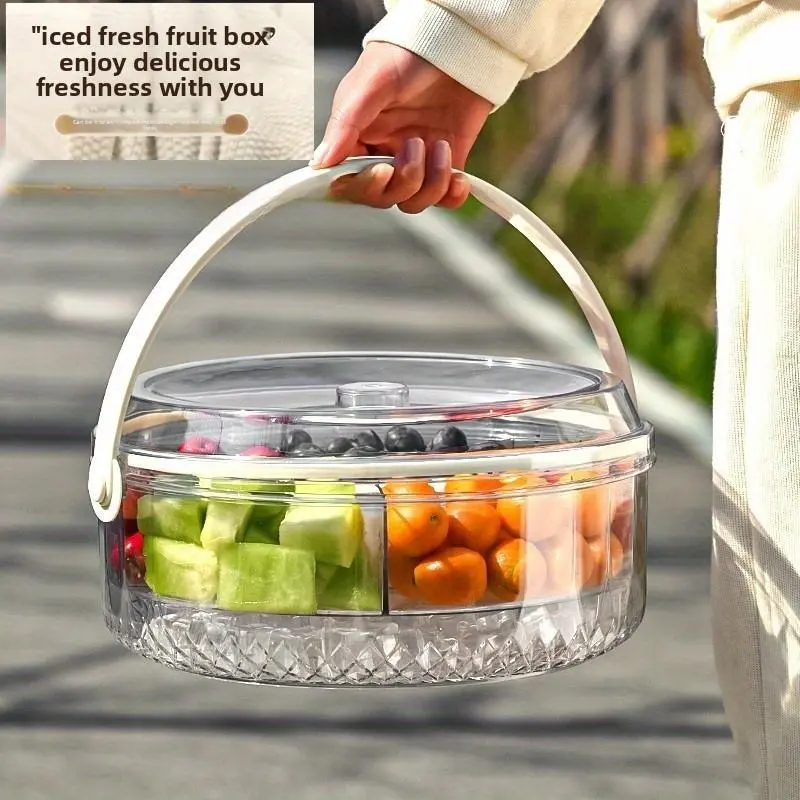 Portable Large-Capacity Container for Preserving Fruits, Sealed Beverage Ice Bucket for Outdoor Use, Suitable for Fruit, Beer, Champagne, And Ice Cubes