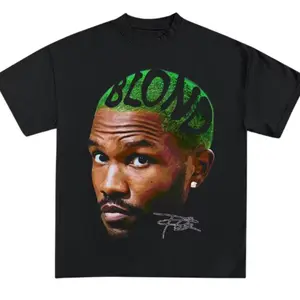 Frank Oceans Shirt Rap Tee Concert Merch Blonds Album Cover Graphic T-Shirt COTTON New Arrival anime clothes t shirts for men Menswear Top Tshirt Breathable Hoodie Oversize Sweat Crewneck
